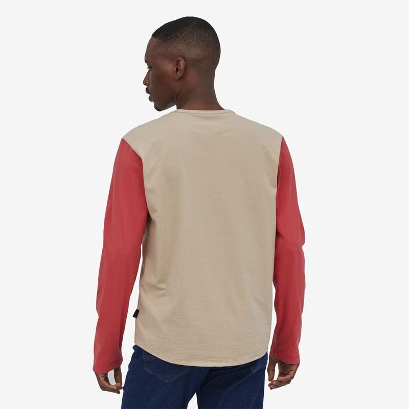 Patagonia Men's Long-Sleeved GPIW™ Crest Organic Baseball Tee - Oar Tan