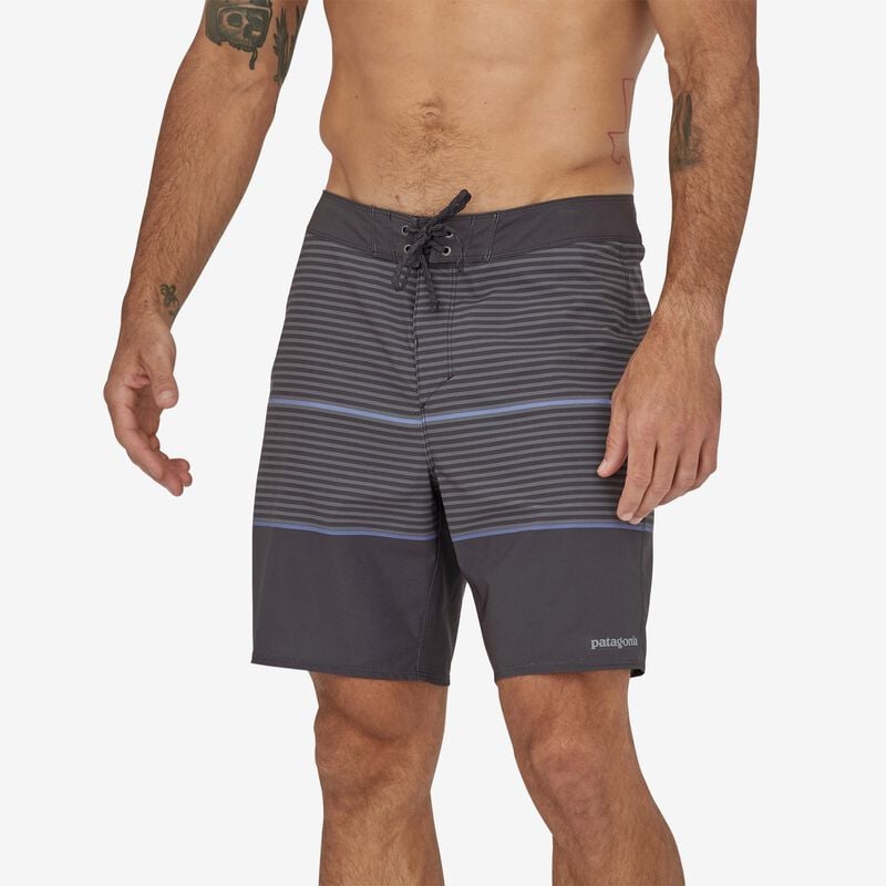 Patagonia Men's Hydropeak Boardshorts - 18" - Olivas Stripe: Ink Black
