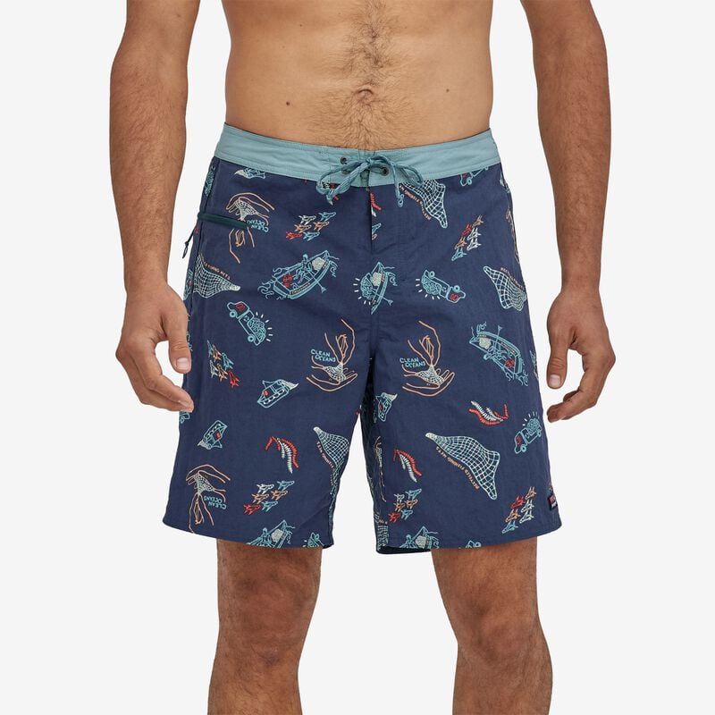 Patagonia Men's Wavefarer® Boardshorts - 19" - Clean Currents: Tidepool Blue