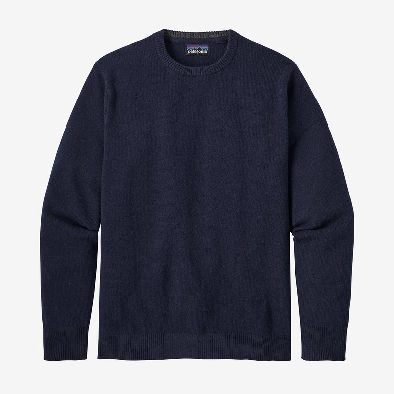 Patagonia Men's Recycled Cashmere Crewneck Sweater - Navy Blue