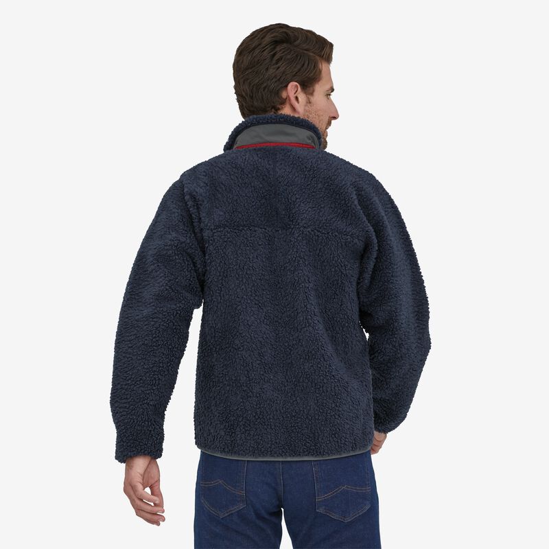 Patagonia Men's Classic Retro-X® Fleece Jacket - New Navy w/Wax Red