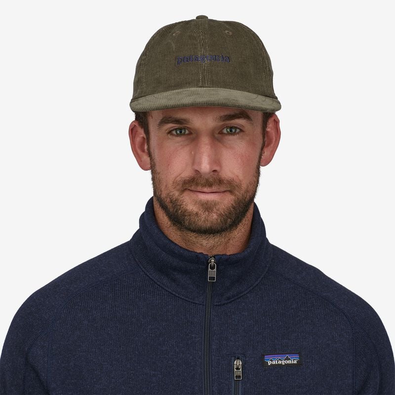 Patagonia Corduroy Cap - Text Logo: Basin Green
