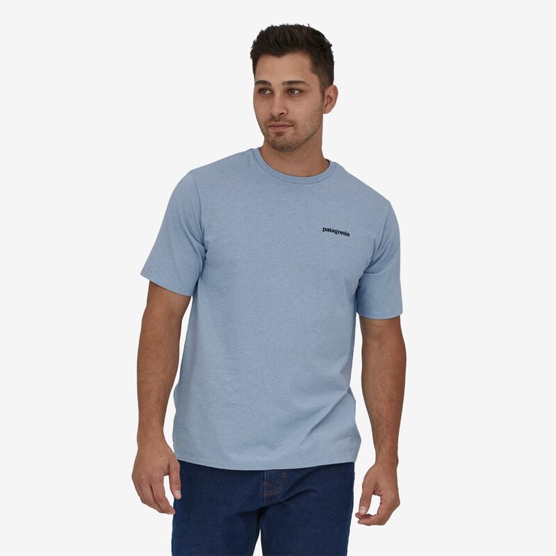 Patagonia Men's P-6 Logo Responsibili-Tee® - Steam Blue