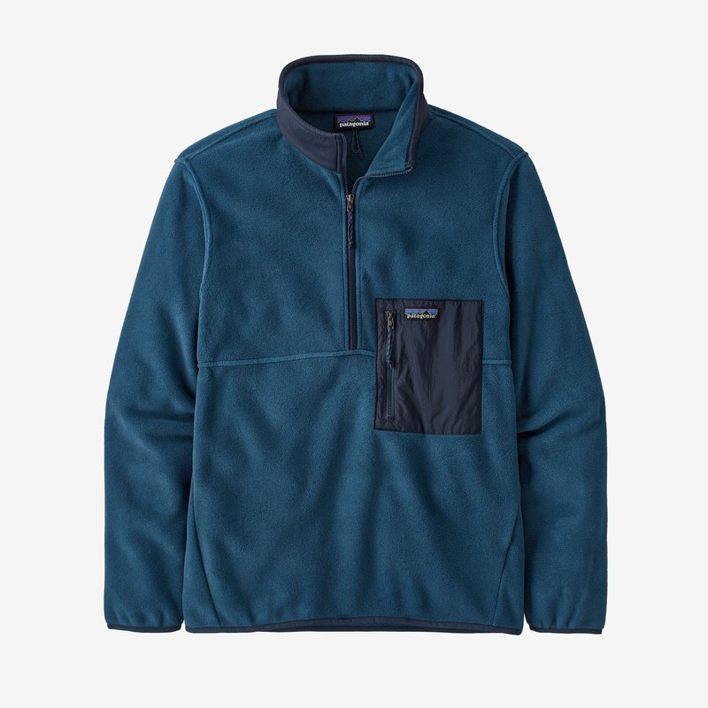 Patagonia Men's Microdini 1/2-Zip Fleece Pullover - Tidepool Blue