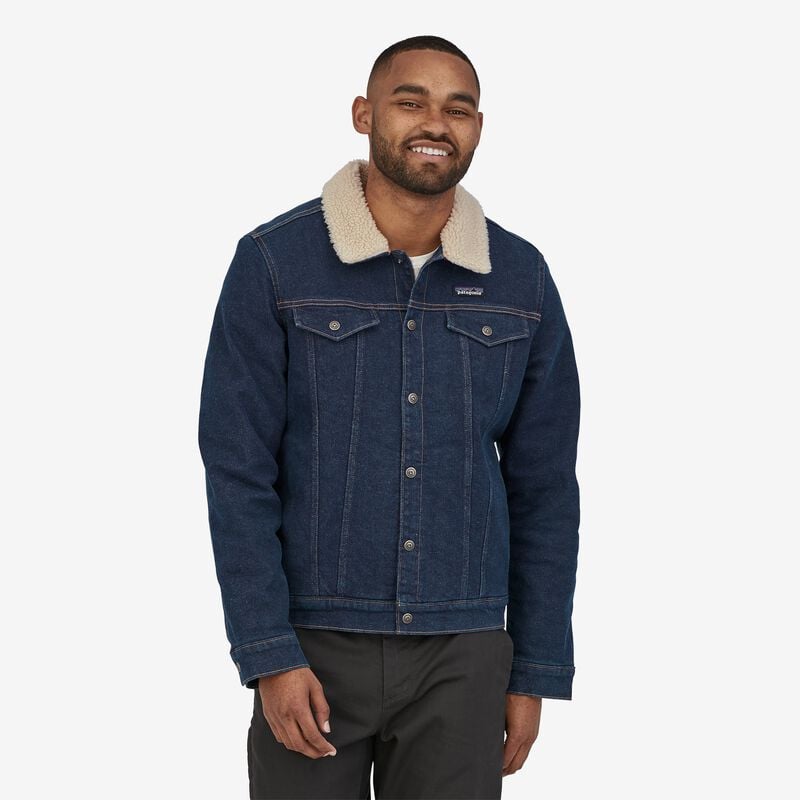 Patagonia Men's Pile-Lined Trucker Jacket - Mojave Khaki