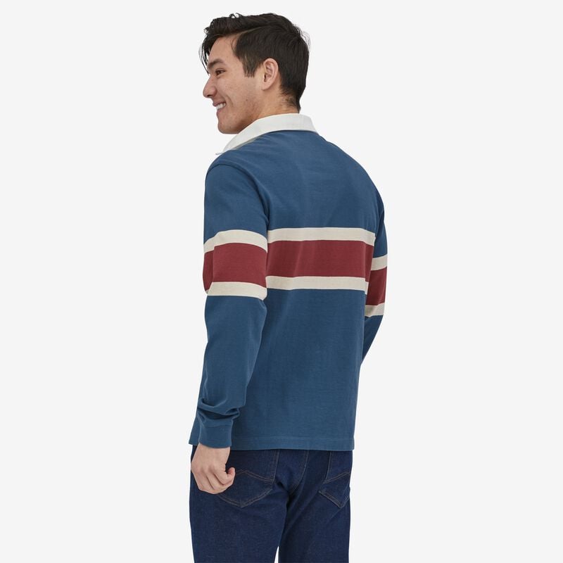 Patagonia Men's Cotton in Conversion Midweight Rugby Shirt - Rugby Big: Tidepool Blue