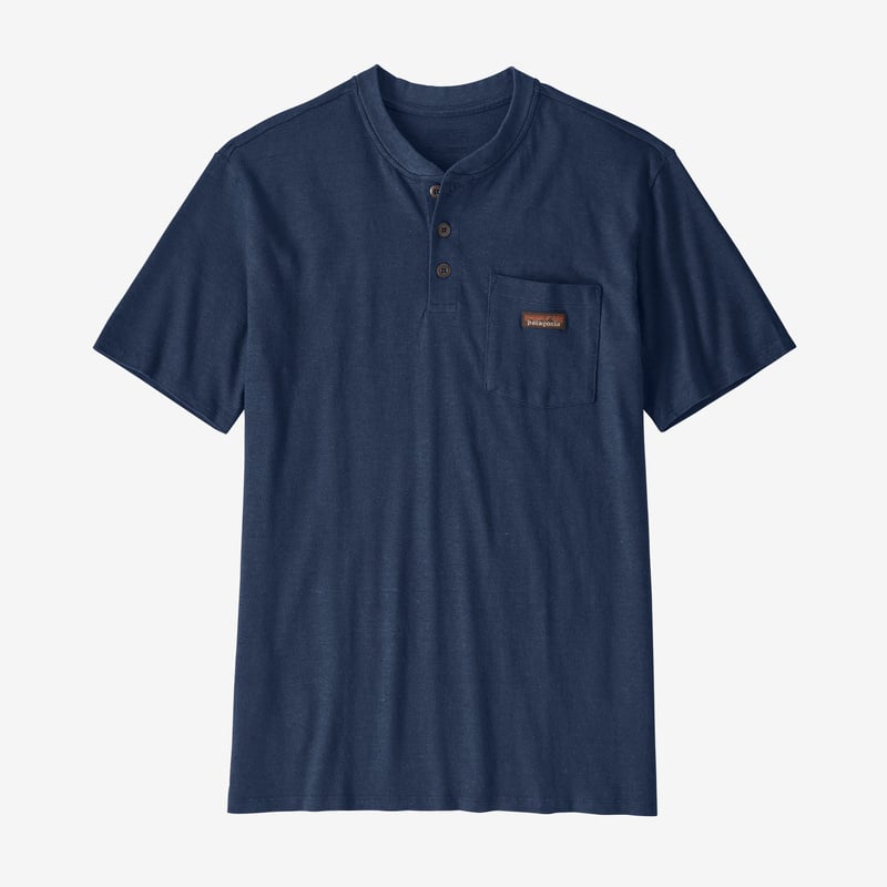 Patagonia Men's Work Henley Pocket Tee - New Navy
