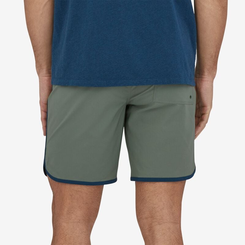 Patagonia Men's Hydropeak Scallop Boardshorts - 18" - Flying Fish Patch: Current Blue
