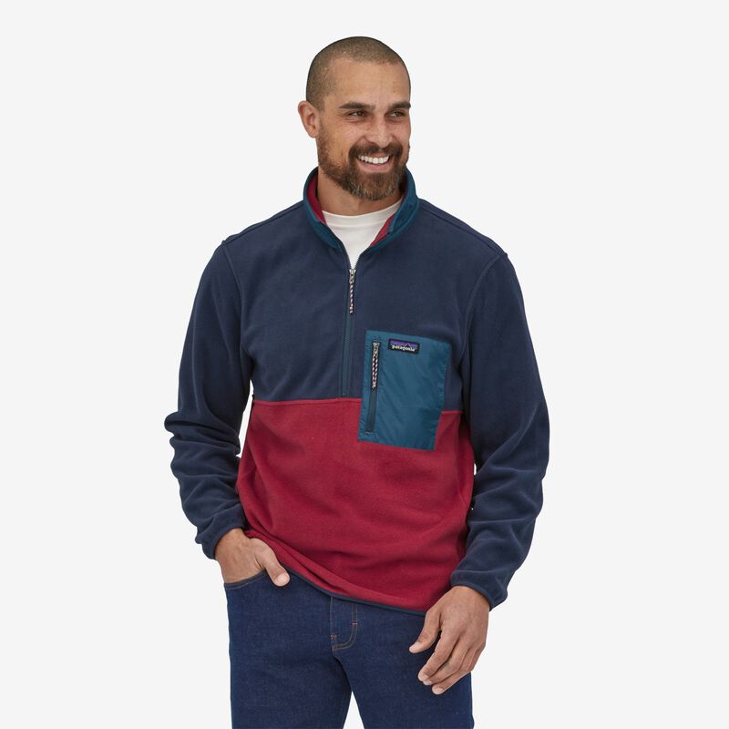 Patagonia Men's Microdini 1/2-Zip Fleece Pullover - Wax Red
