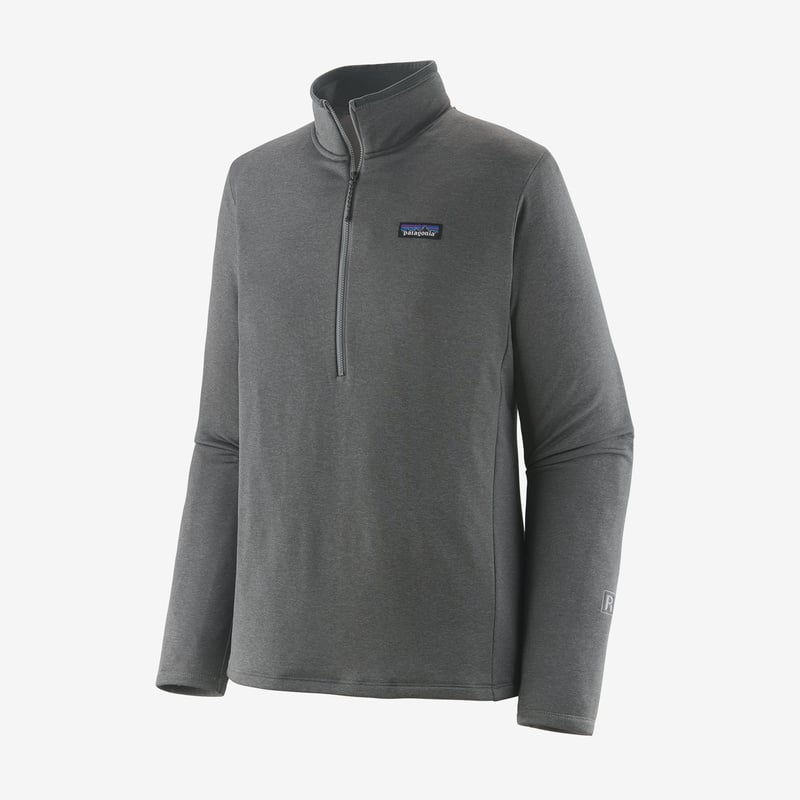 Patagonia Men's R1® Daily Zip-Neck - Noble Grey - Salt Grey X-Dye