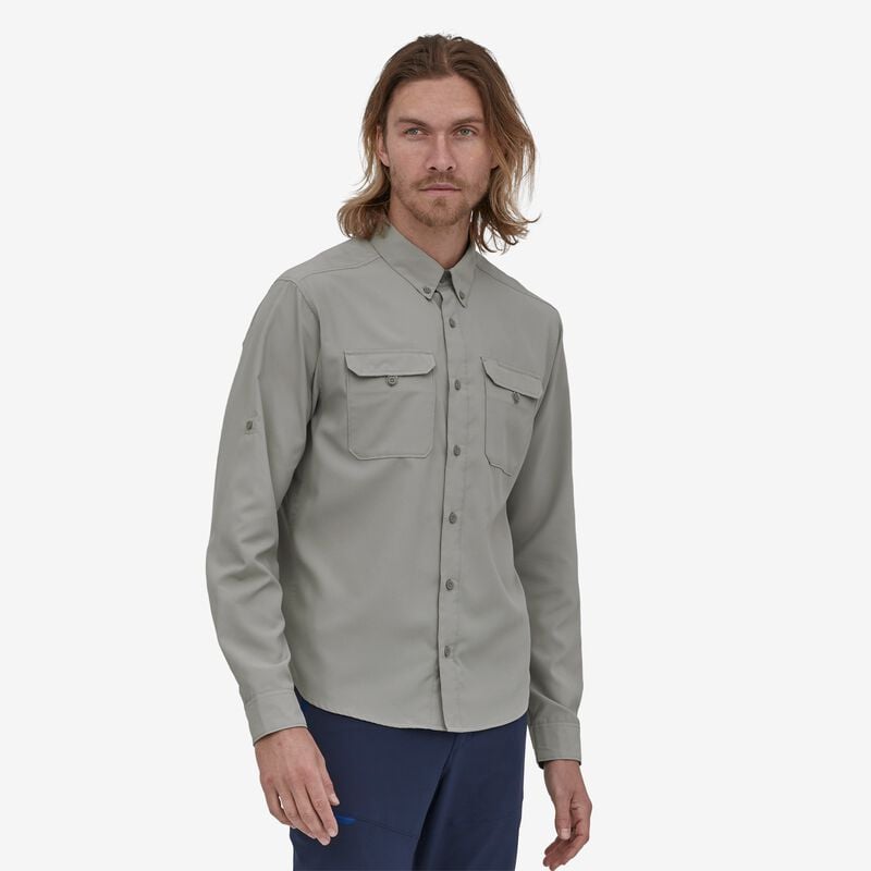 Patagonia Men's Long-Sleeved Self-Guided Hike Shirt - Salt Grey