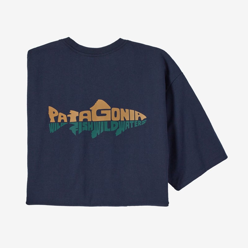 Patagonia Men's Wild Waterline Pocket Responsibili-Tee® - New Navy