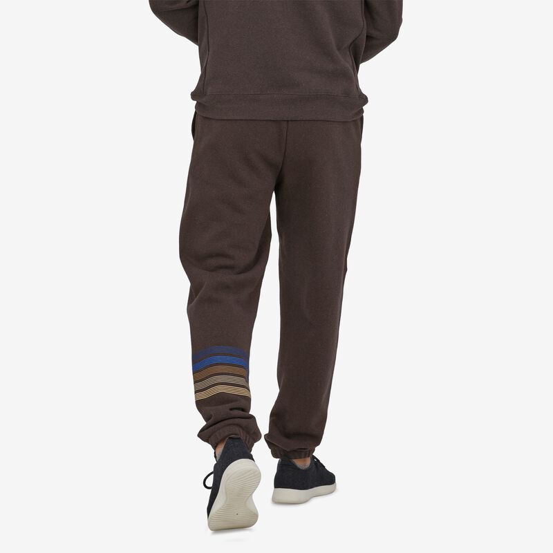 Patagonia Men's Line Logo Ridge Stripe Uprisal Sweatpants - Cone Brown