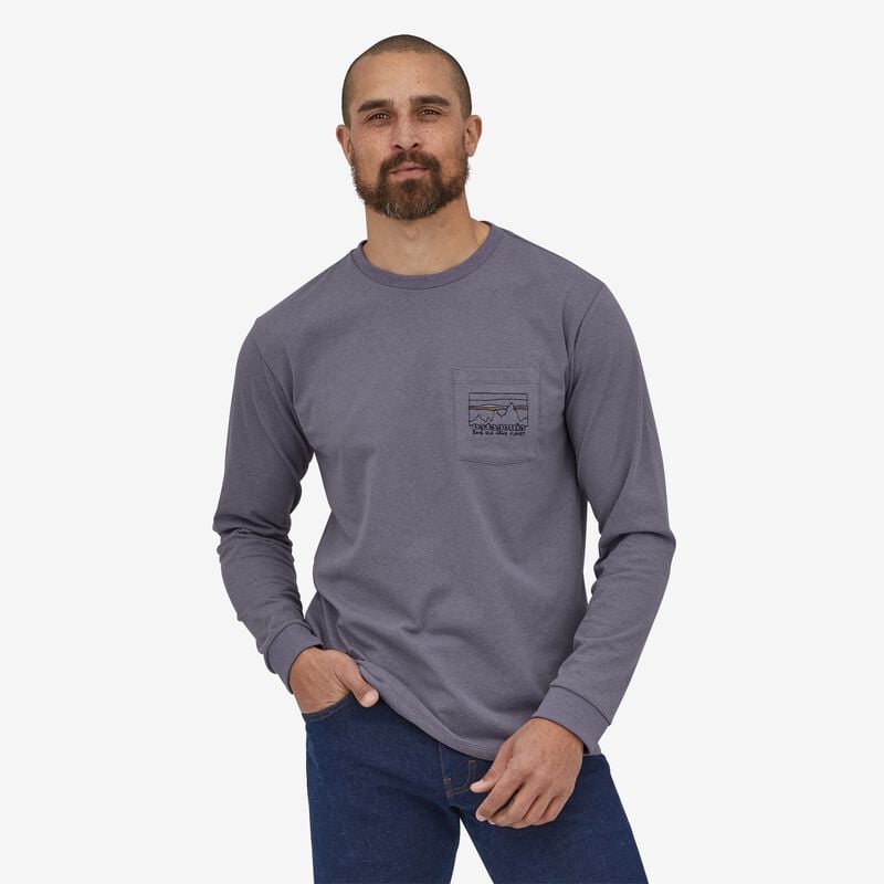 Patagonia Men's Long-Sleeved '73 Skyline Pocket Responsibili-Tee® - Rustic Purple