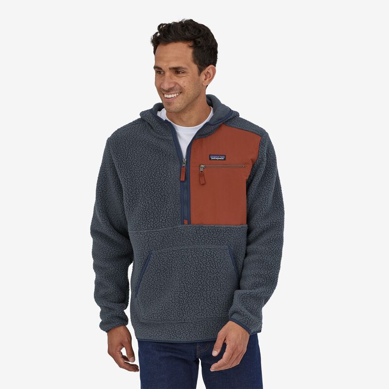 Patagonia Men's Retro Pile Fleece Pullover - Smolder Blue