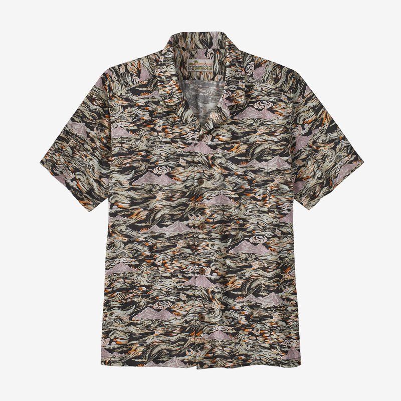 Patagonia Men's La'au Pataloha® Shirt - Island Currents: Ink Black