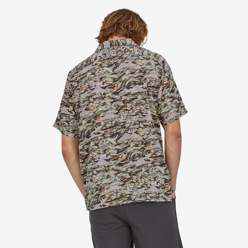 Patagonia Men's La'au Pataloha® Shirt - Island Currents: Ink Black