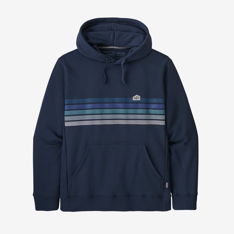 Patagonia Line Logo Ridge Stripe Uprisal Hoody - New Navy
