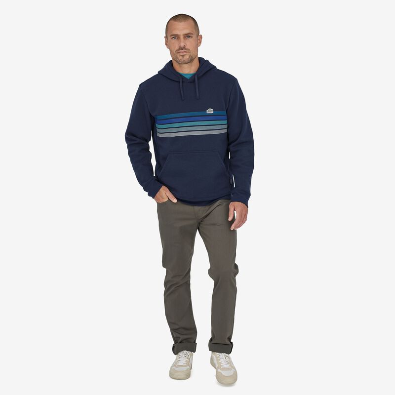 Patagonia Line Logo Ridge Stripe Uprisal Hoody - New Navy