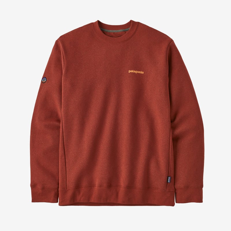 Patagonia Fitz Roy Icon Uprisal Crew Sweatshirt - Sisu Brown