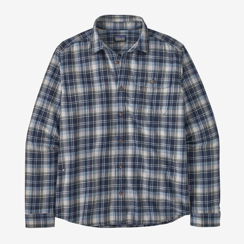 Patagonia Men's Long-Sleeved Cotton in Conversion Fjord Flannel Shirt - Libbey: New Navy