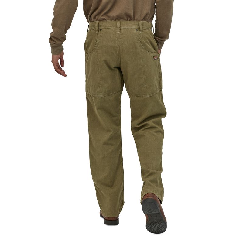Patagonia Men's All Seasons Hemp Canvas Double Knee Pants - Long - Fatigue Green