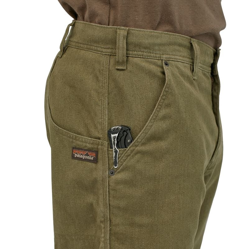 Patagonia Men's All Seasons Hemp Canvas Double Knee Pants - Long - Fatigue Green