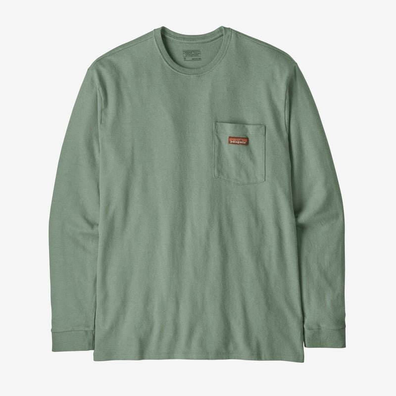 Patagonia Men's Long-Sleeved Work Pocket T-Shirt - Hemlock Green