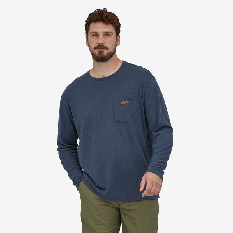 Patagonia Men's Long-Sleeved Work Pocket T-Shirt - Hemlock Green