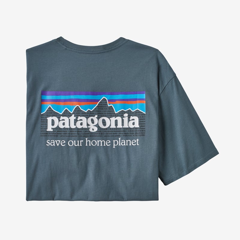 Patagonia Men's P-6 Mission Organic T-Shirt - Plume Grey
