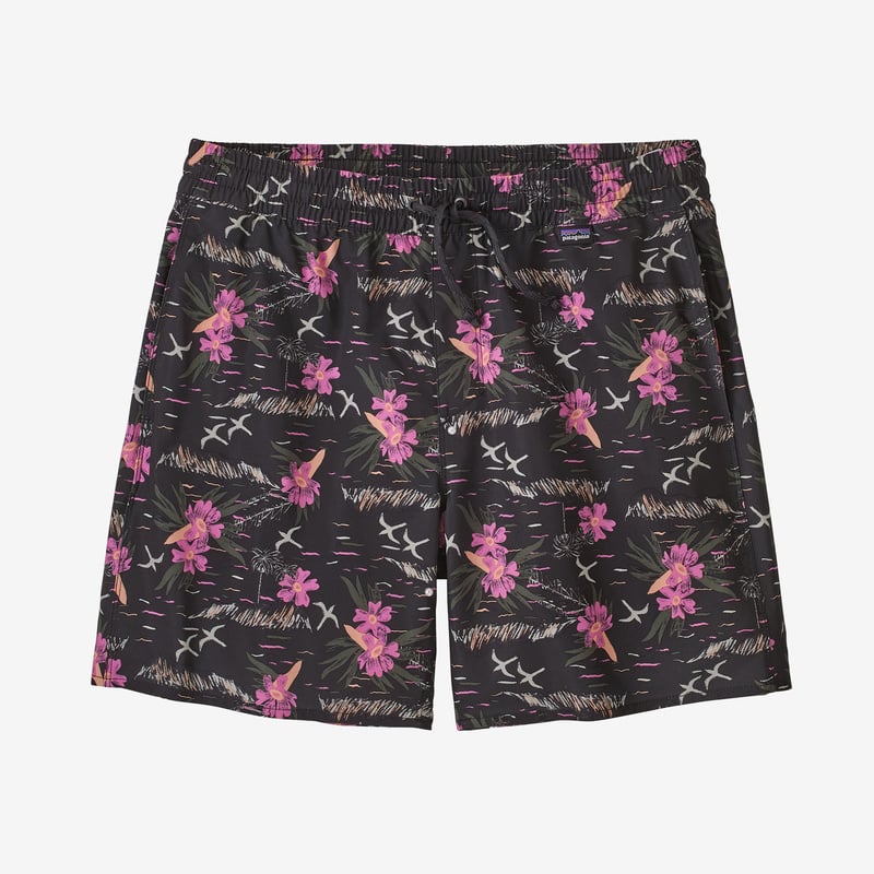 Patagonia Men's Hydropeak Volley Shorts - 16" - Faria Multi HZ: Ink Black