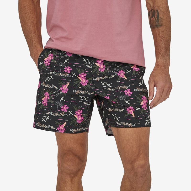 Patagonia Men's Hydropeak Volley Shorts - 16" - Faria Multi HZ: Ink Black