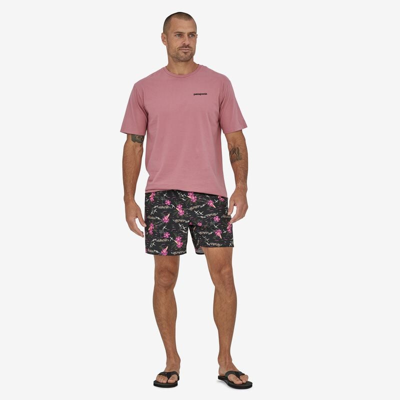 Patagonia Men's Hydropeak Volley Shorts - 16" - Faria Multi HZ: Ink Black