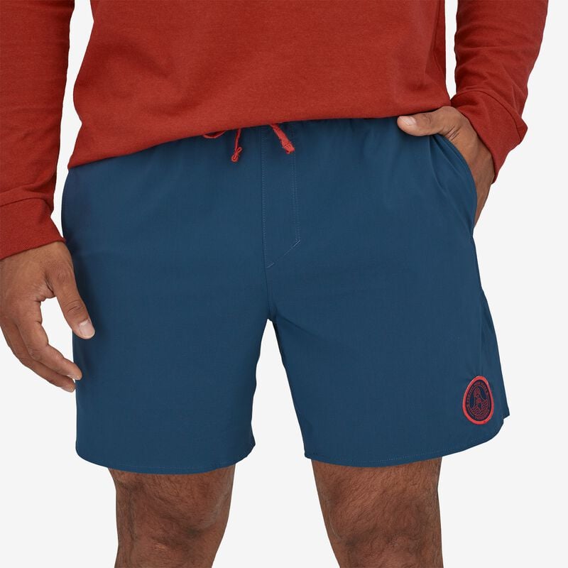 Patagonia Men's Hydropeak Volley Shorts - 16" - Faria Multi HZ: Ink Black