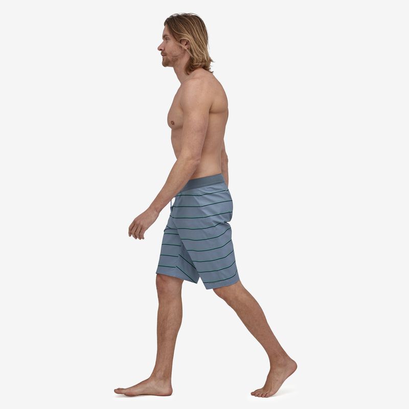 Patagonia Men's Hydropeak Boardshorts - 21" - Stranded Stripe: Light Plume Grey