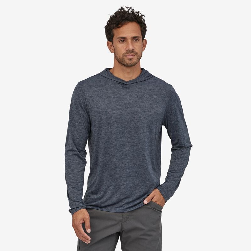 Patagonia Men's Capilene® Cool Daily Hoody - Smolder Blue - Light Smolder Blue X-Dye
