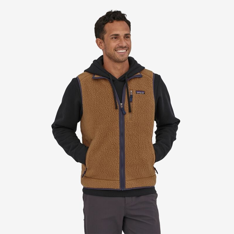 Patagonia Men's Retro Pile Fleece Vest - Bear Brown