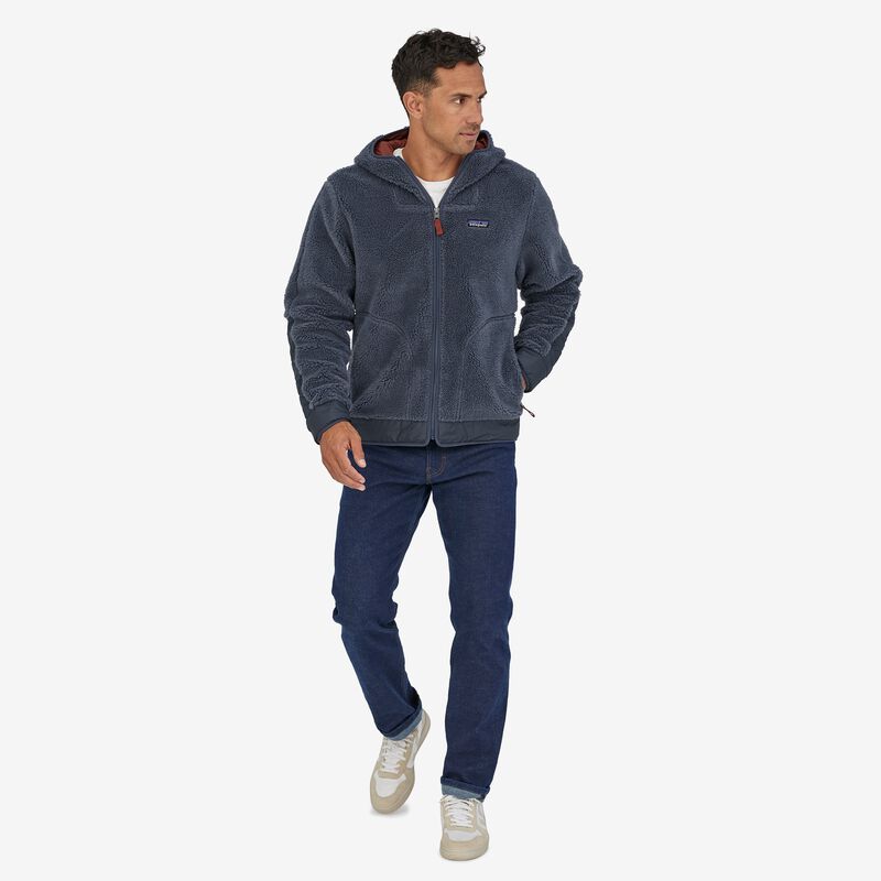 Patagonia Men's Woolyester Pile Fleece Hoody - Smolder Blue