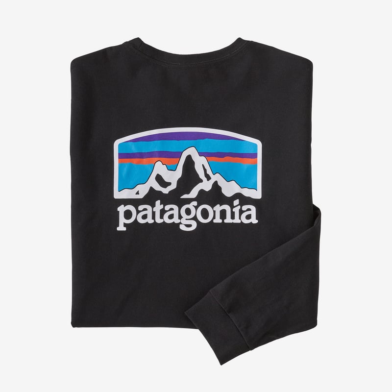 Patagonia Men's Long-Sleeved Fitz Roy Horizons Responsibili-Tee® - Black