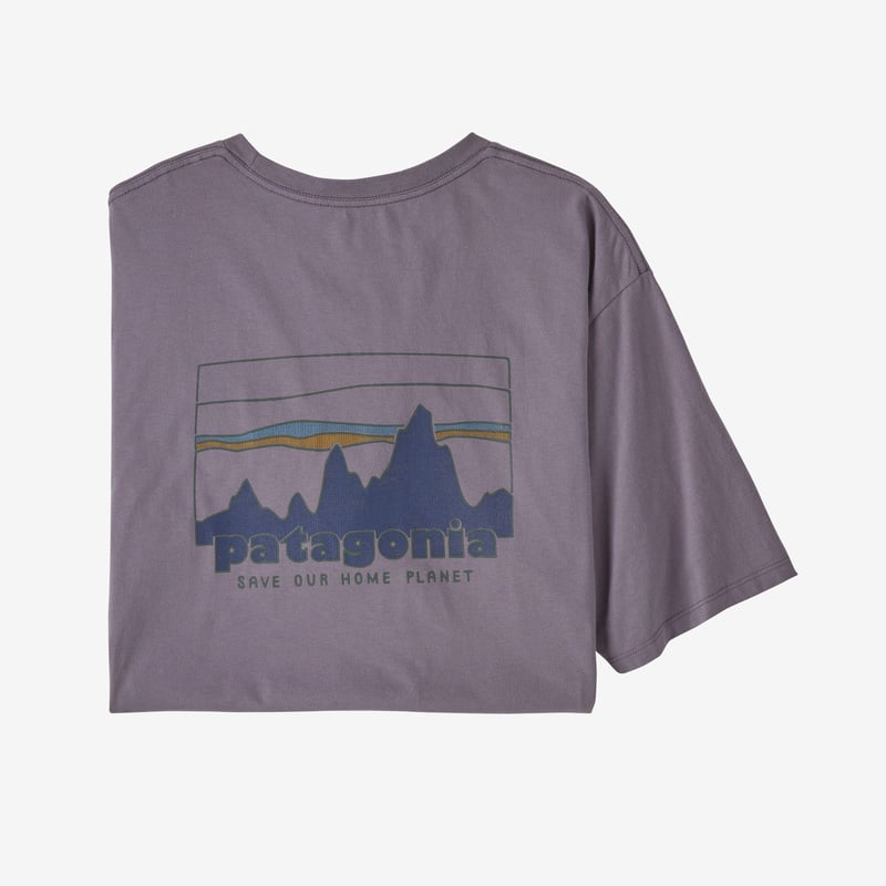 Patagonia Men's '73 Skyline Organic T-Shirt - Rustic Purple