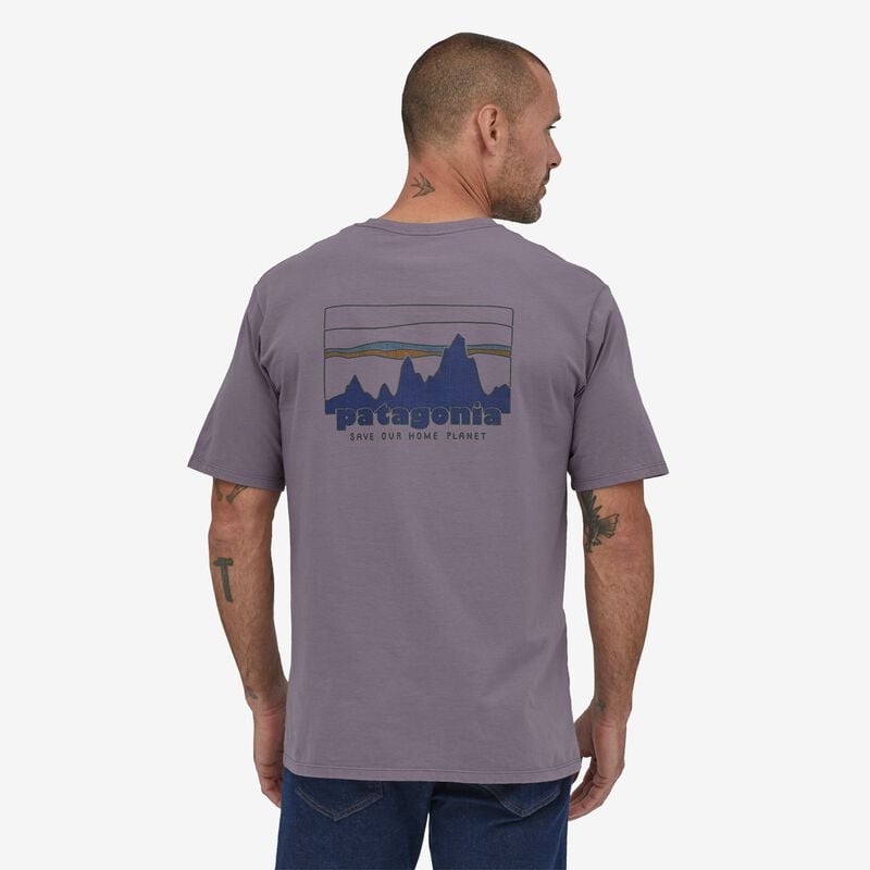 Patagonia Men's '73 Skyline Organic T-Shirt - Rustic Purple