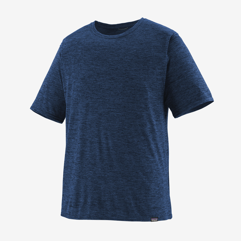 Patagonia Men's Capilene® Cool Daily Shirt - Viking Blue - Navy Blue X-Dye