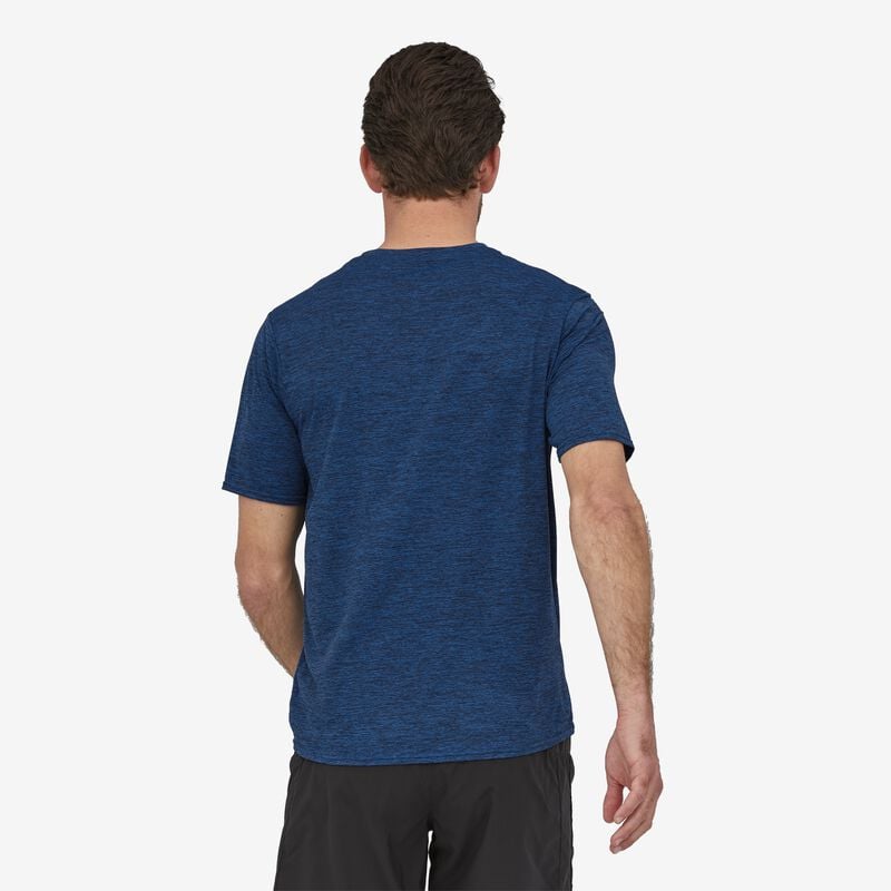 Patagonia Men's Capilene® Cool Daily Shirt - Viking Blue - Navy Blue X-Dye