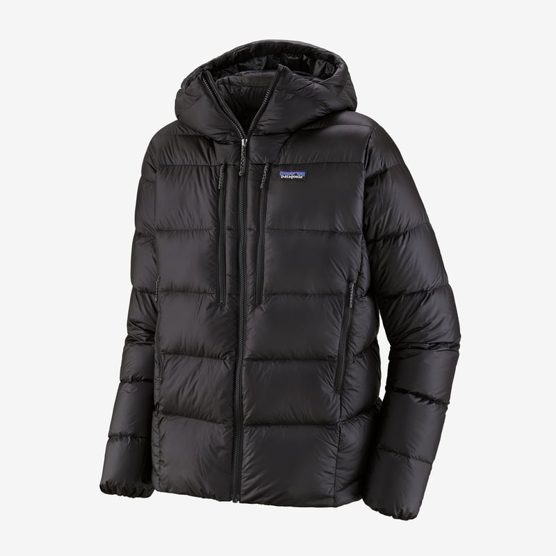 Patagonia Men's Fitz Roy Down Hoody - Black w/Black