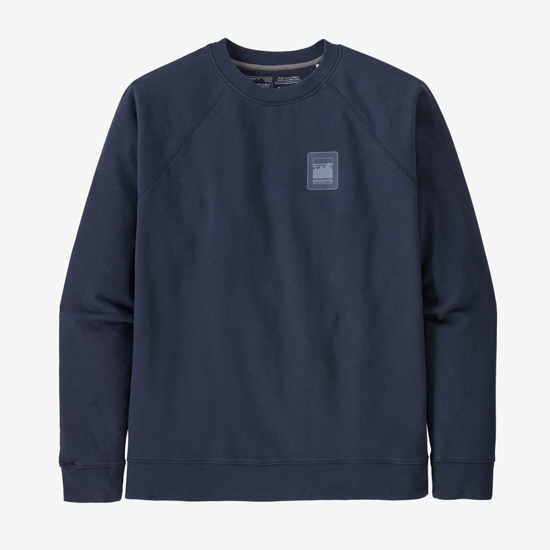 Patagonia Men's Alpine Icon Regenerative Organic Cotton Certified™ Crew Sweatshirt - New Navy