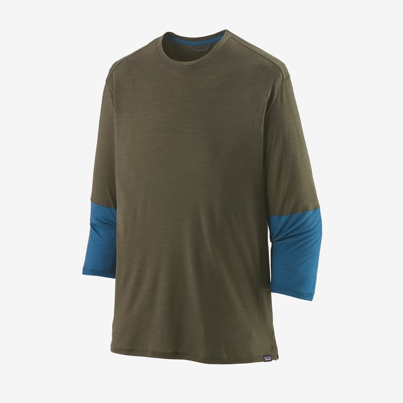 Patagonia Men's Merino 3/4-Sleeved Bike Jersey - Basin Green