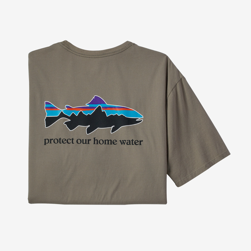 Patagonia Men's Home Water Trout Organic T-Shirt - Garden Green