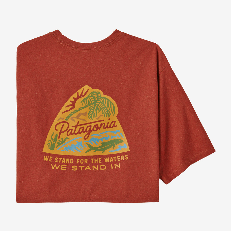 Patagonia Men's Take a Stand Responsibili-Tee® - Bayou Badge: Sisu Brown