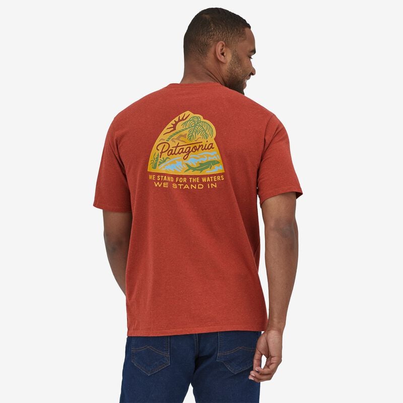 Patagonia Men's Take a Stand Responsibili-Tee® - Bayou Badge: Sisu Brown