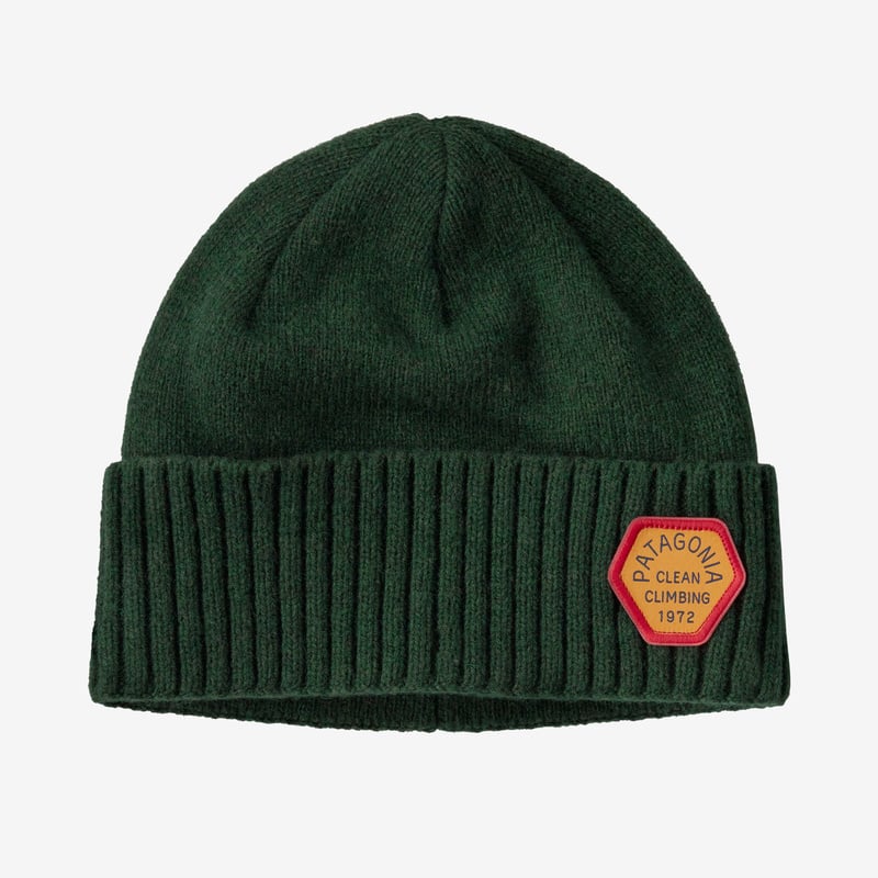 Patagonia Brodeo Beanie - Clean Climb Patch: Pinyon Green